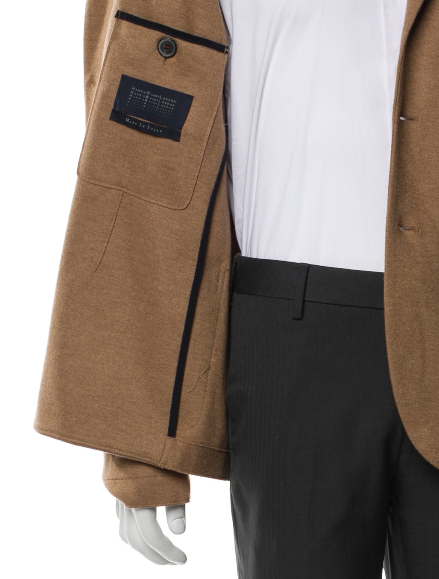 Harris Wharf London Virgin Wool Peacoat